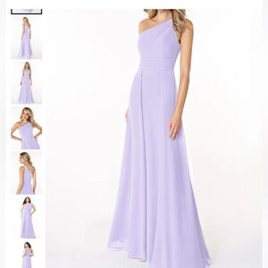 Azazie bridesmaid dress in Dallas Lilac